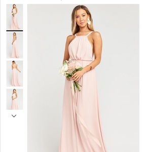 Show Me Your MuMu Amanda Dusty Blush Pink Maxi Dress